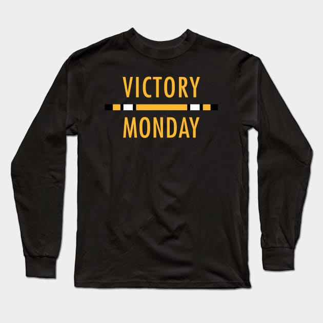 Pittsburgh Football Victory Monday Jersey Stripe Long Sleeve T-Shirt by Steel City Underground